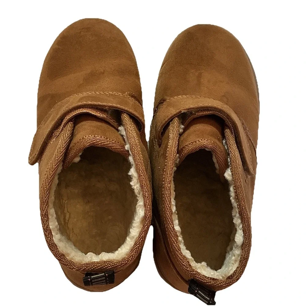 Cat and Jack Boots, Bootie Sherpa Lined, Brown, Tan, Youth‎ Size 12